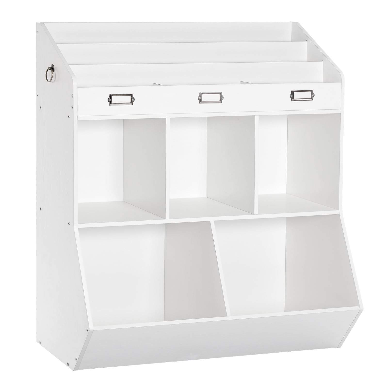Kids Bookshelf, Toy Organizer and Storage, Bookshelf for Kids