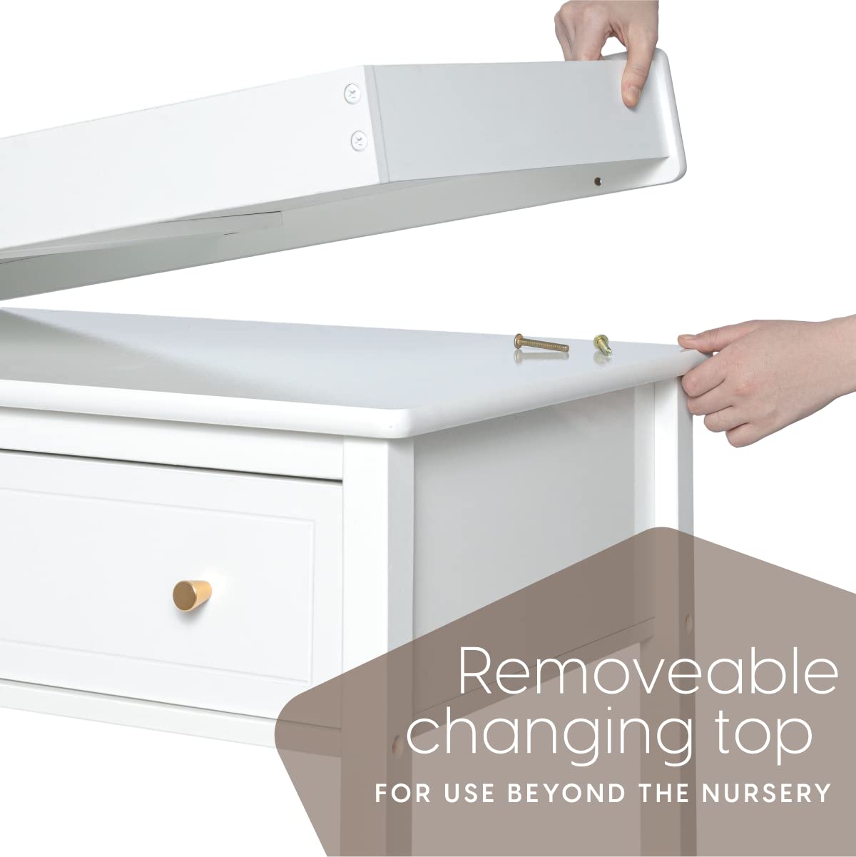 Nursery Dresser with Changing Table