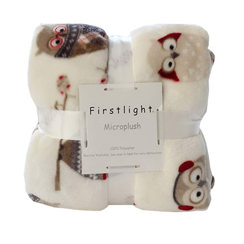 Soft Microplush Owl Blanket Baby Blanket 127 X 178CM