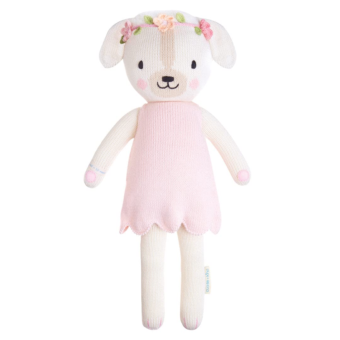 Charlotte The Dog Little 13" Hand-Knit Doll – 1 Doll = 10 Meals, Fair Trade, Heirloom Quality