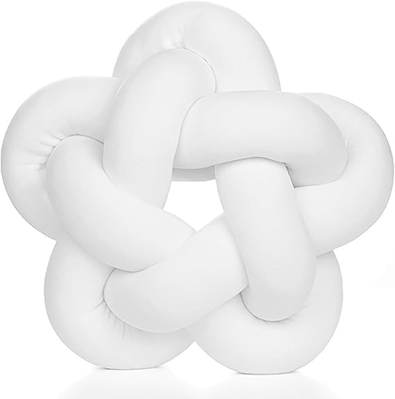 Knot Plush Throw Pillow Kids Handmade Knotted Star Pillow Soft Sofa Lumbar