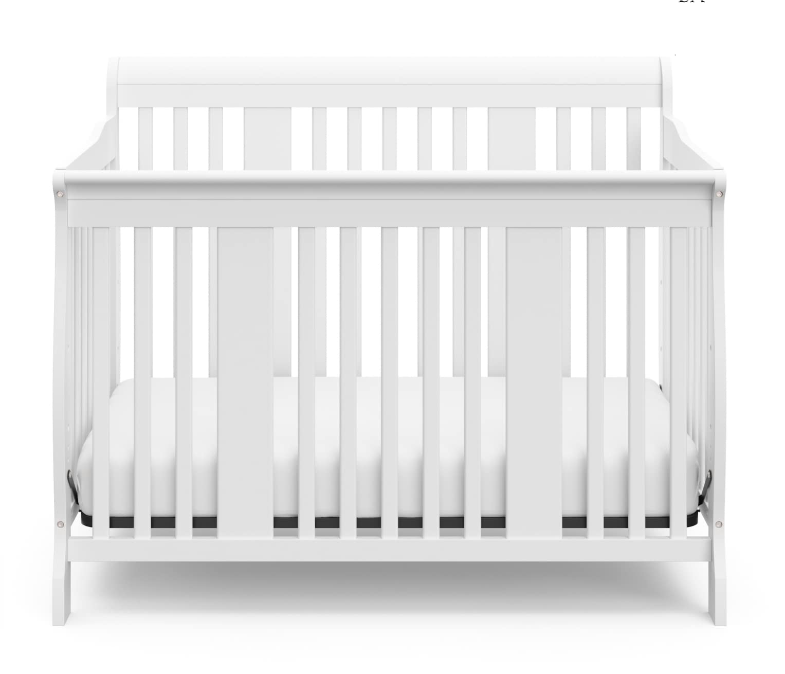 Tuscany 4-in-1 Convertible Crib (White) - Easily Converts