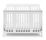 Tuscany 4-in-1 Convertible Crib (White) - Easily Converts
