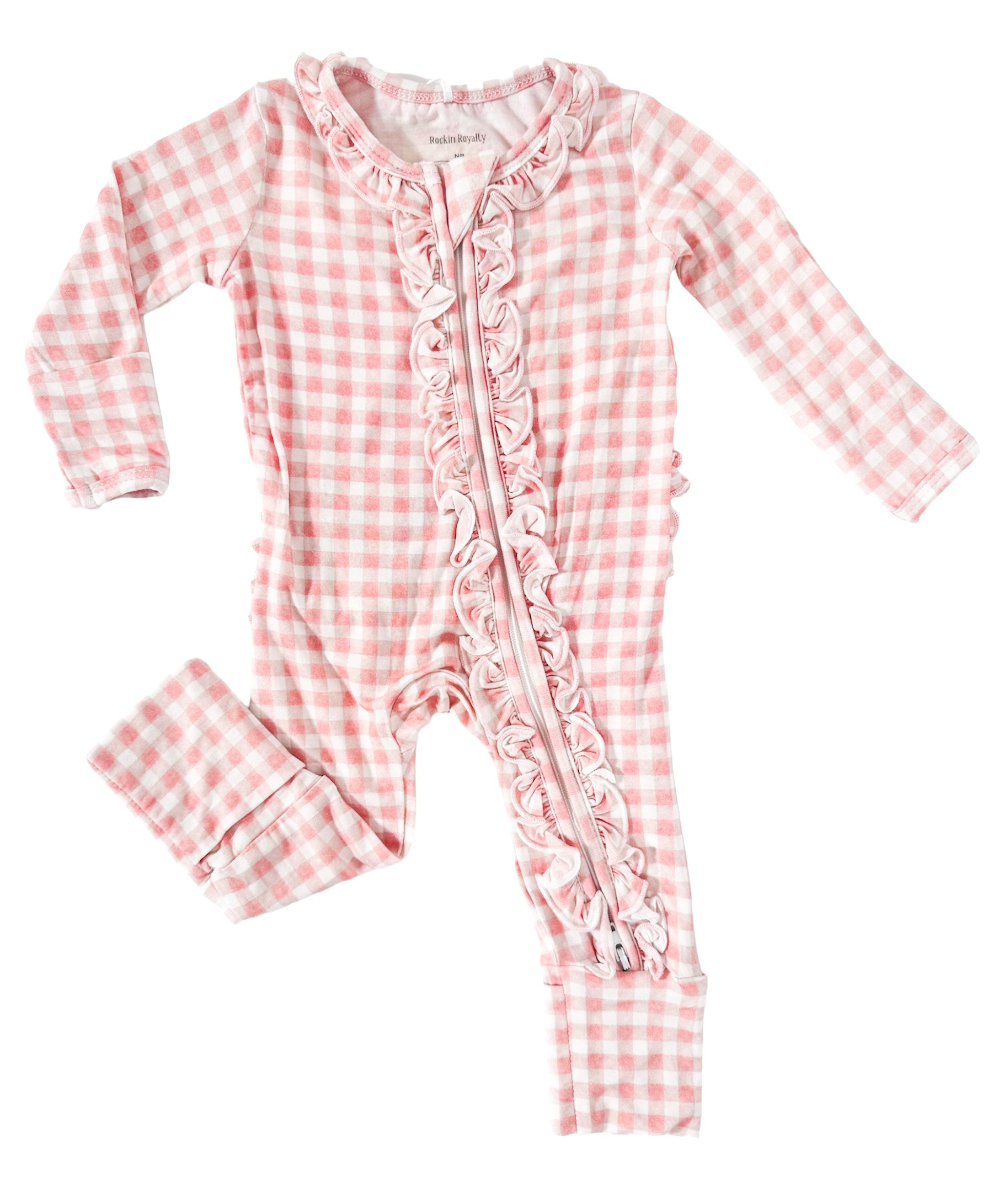 Olivia Ruffle | Convertible Two-Way Zip Footie