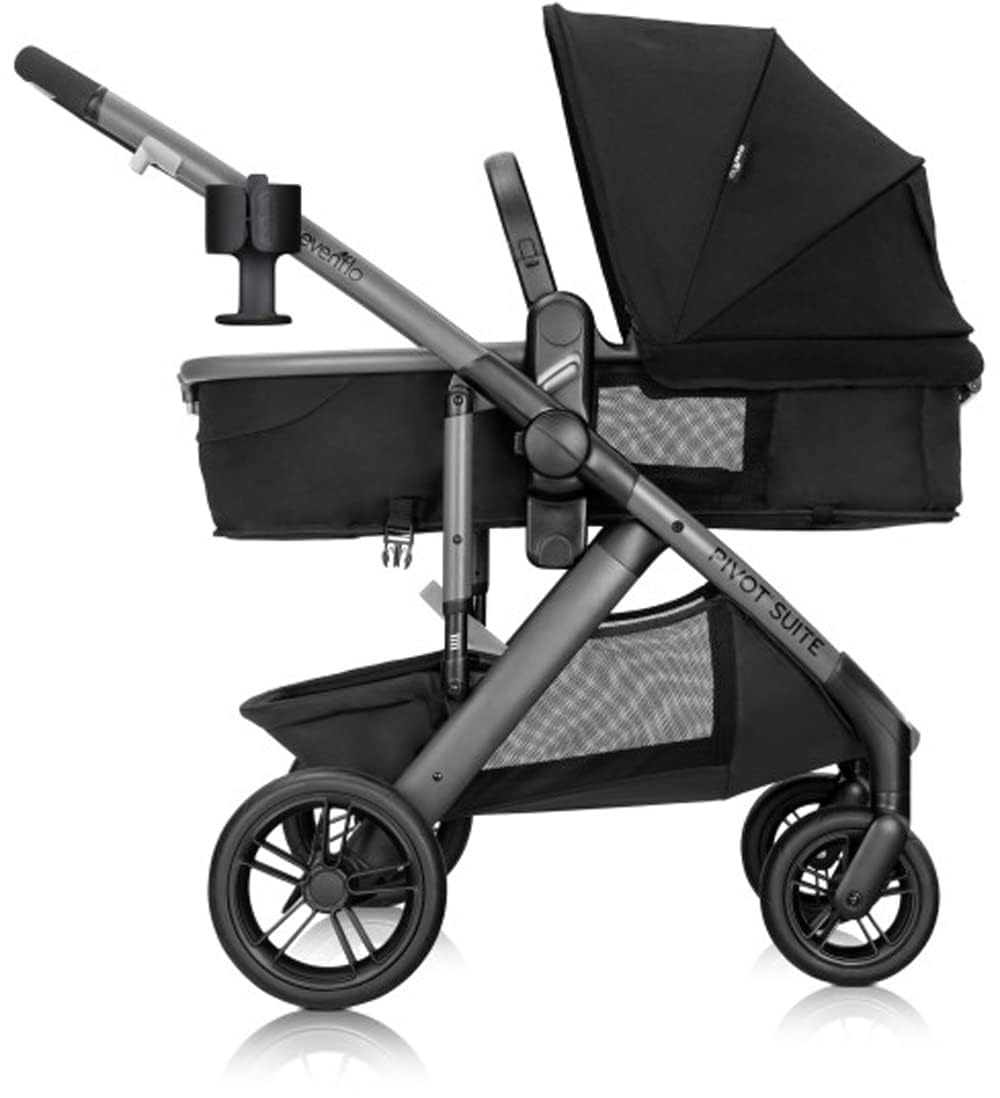 Pivot Suite Modular Travel System with LiteMax Infant Car Seat, Dunloe Black