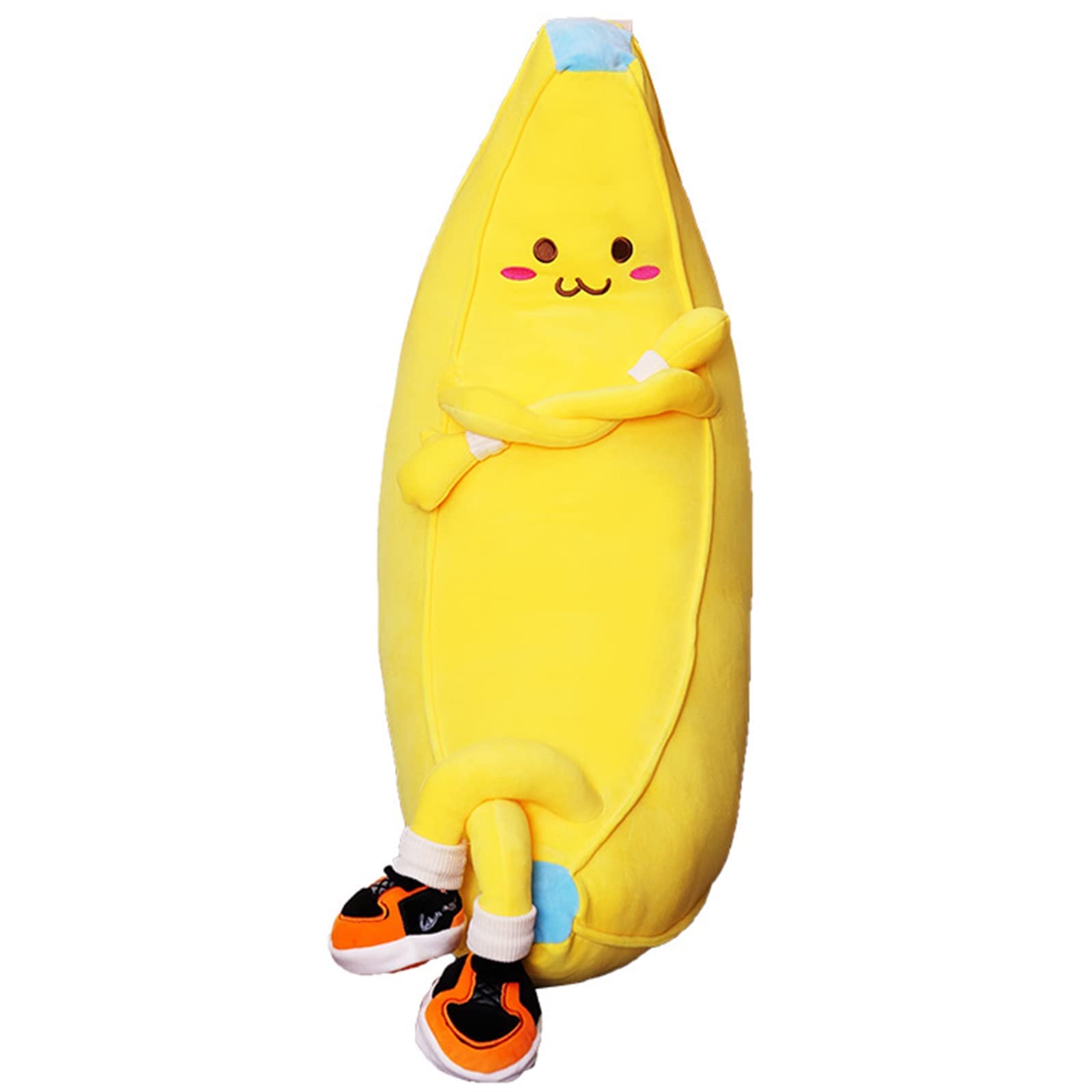 Banana Stuffed Animal Cute Fruit Plushie Hugging Pillow Long Plush Toys Sleeping