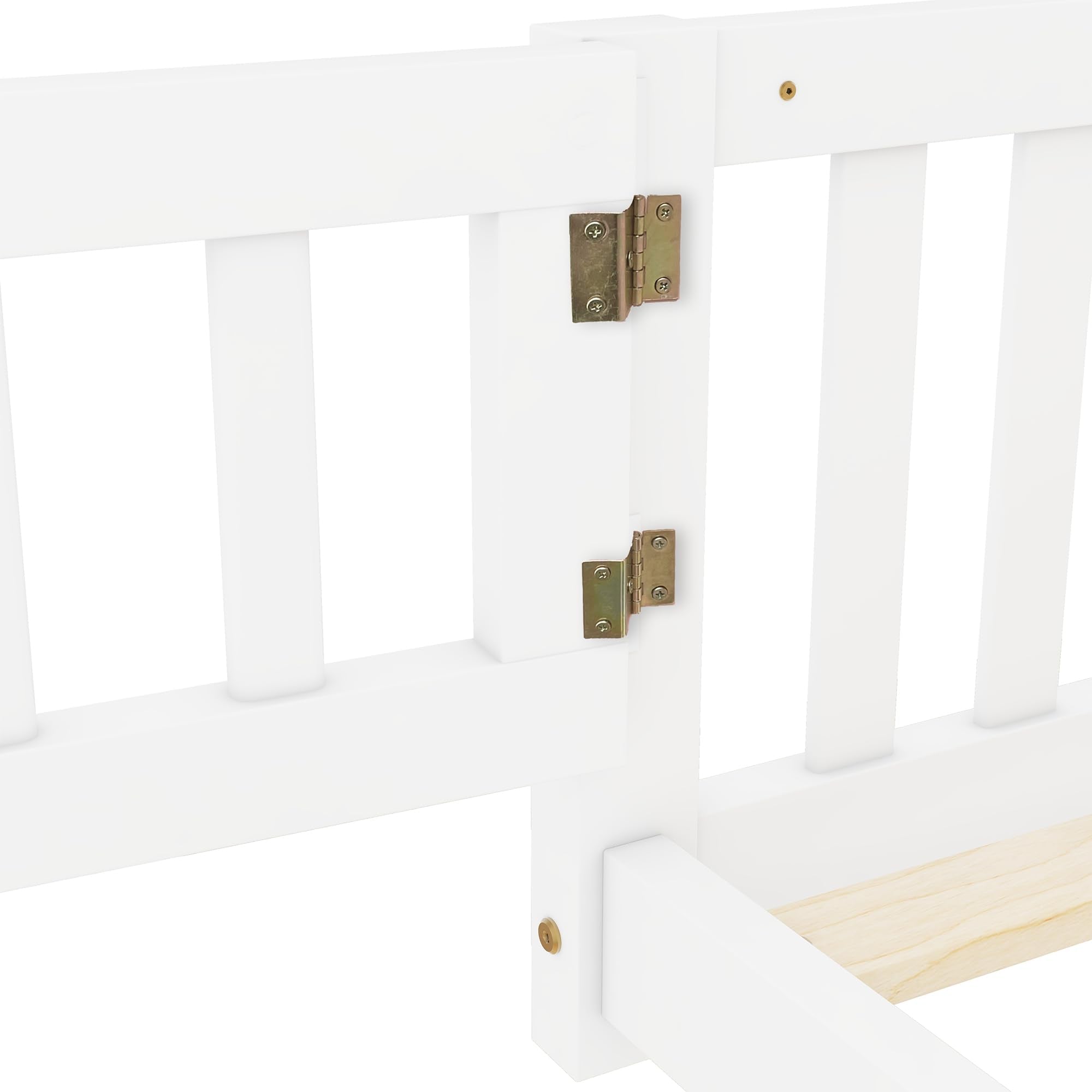 Queen Size Floor Bed for Kids with Door and Slats