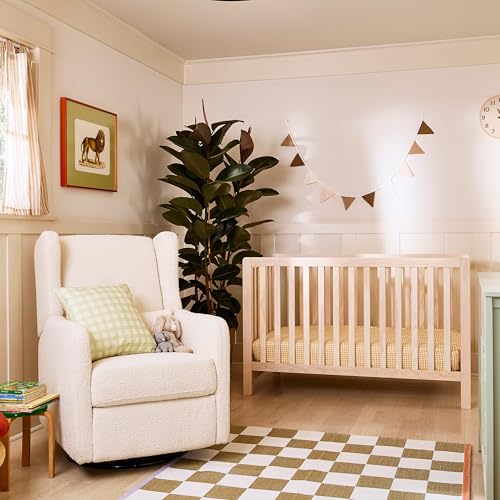 4-in-1 Convertible Baby Crib with Adjustable Mattress Heights