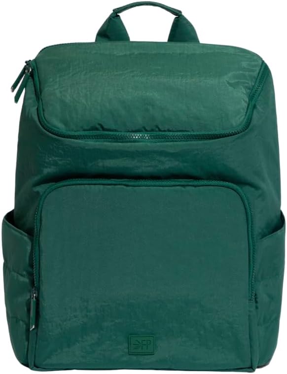 Zurich Diaper Bag Backpack, Crushed Nylon, Forest Green