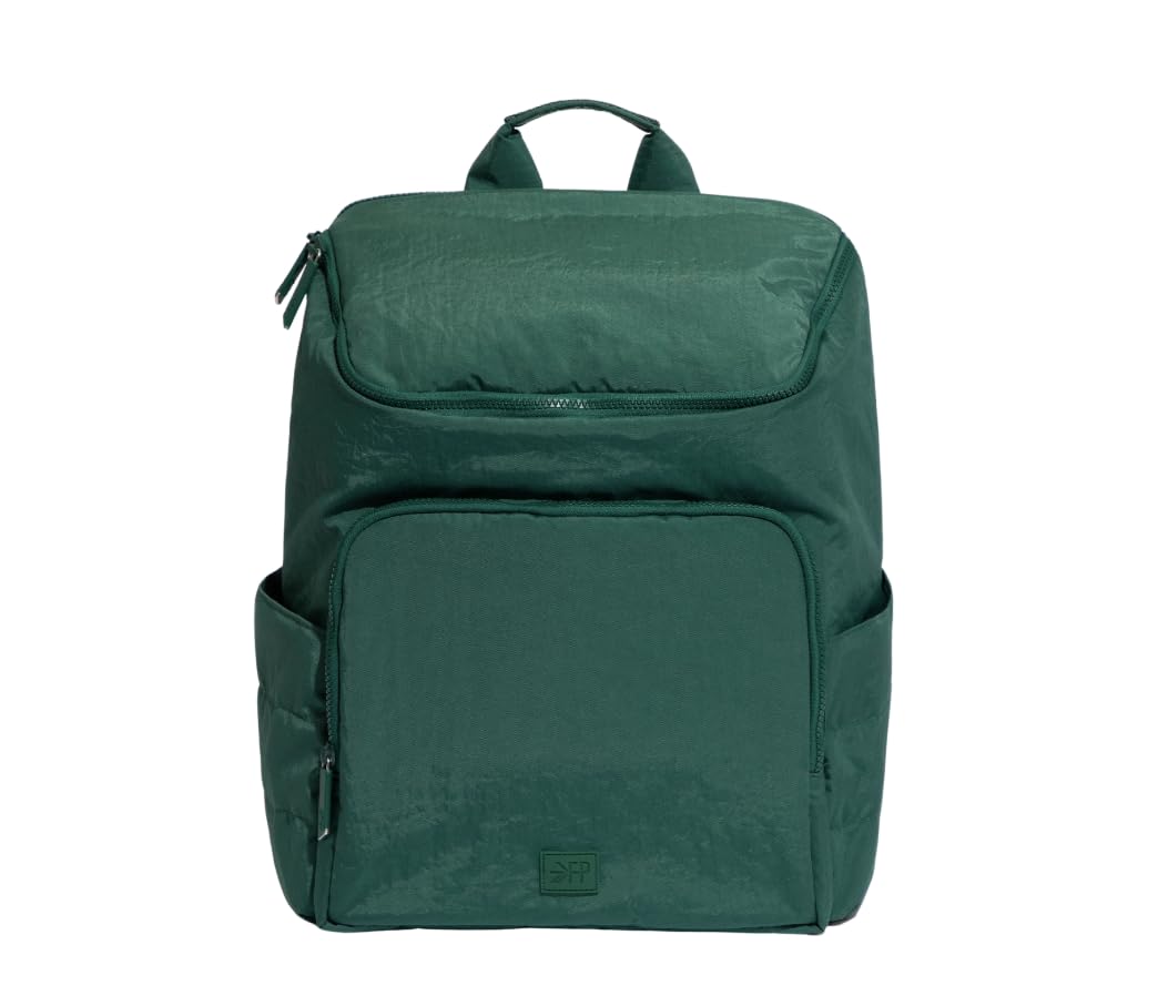 Zurich Diaper Bag Backpack, Crushed Nylon, Forest Green