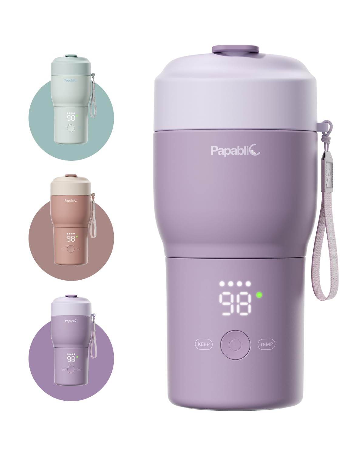 Portable Bottle Warmer for Travel Pro – Fast Heating, Built-in Sterilizer,