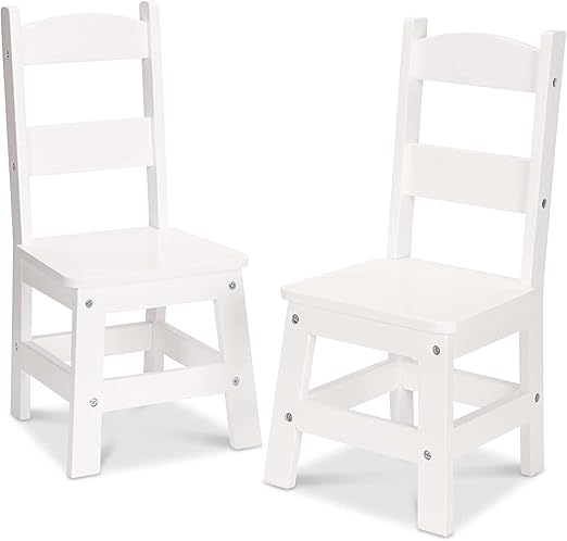 Wooden Chairs, Set of 2 - Blonde Furniture for Playroom