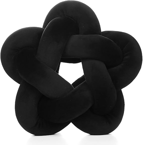 Knot Plush Throw Pillow Kids Handmade Knotted Star Pillow Soft Sofa Lumbar