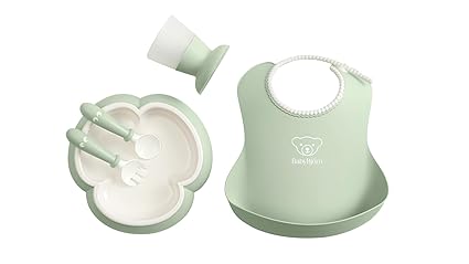 Baby Dinner Set, 5 pcs, Powder pink Includes Baby Plate