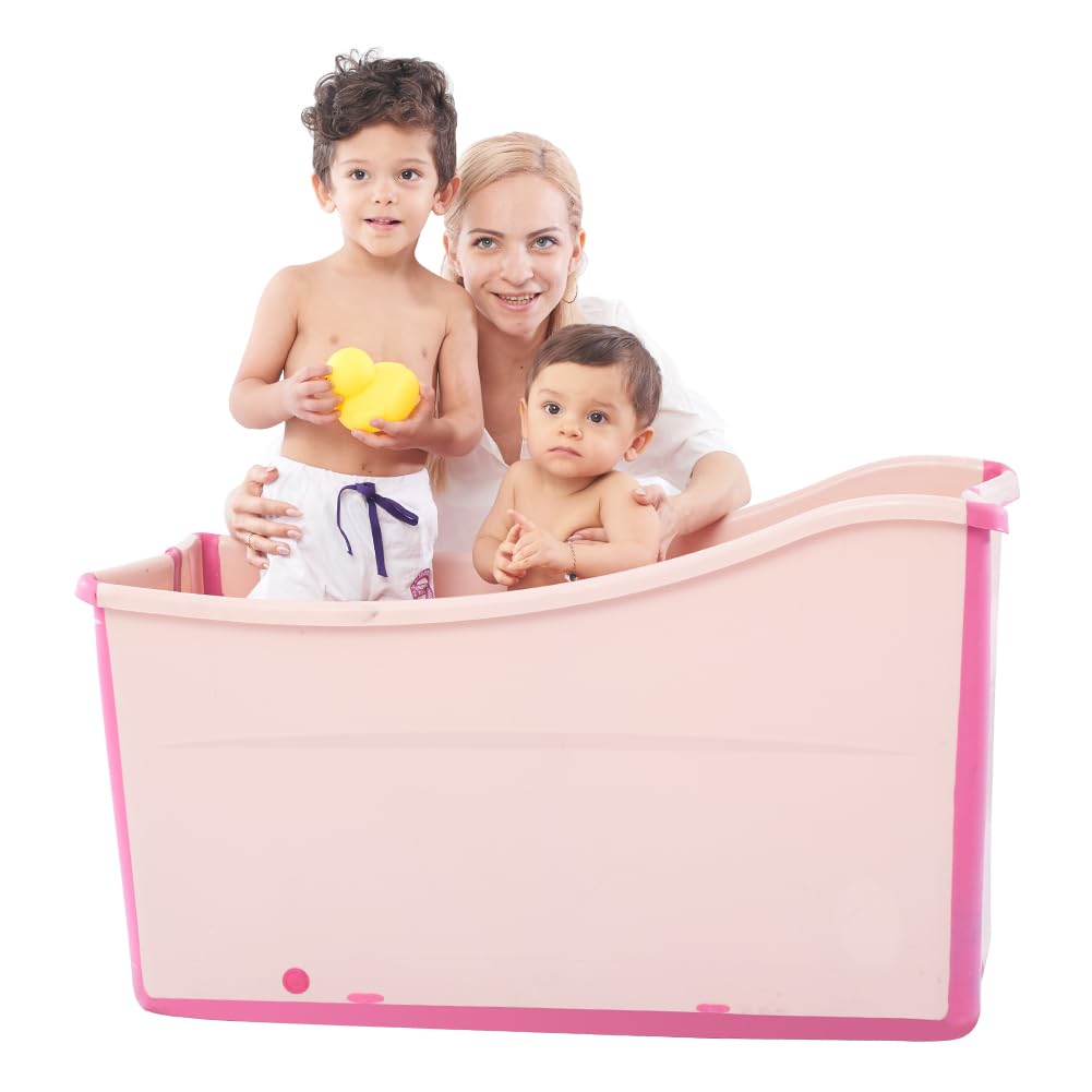 Large Foldable Bathtub for Toddler Collapsible Baby Bathtub Portable Bath tub