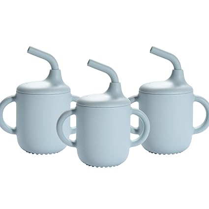 Mini Mushie Sippy Cups - Silicone Straw Cup For Baby
