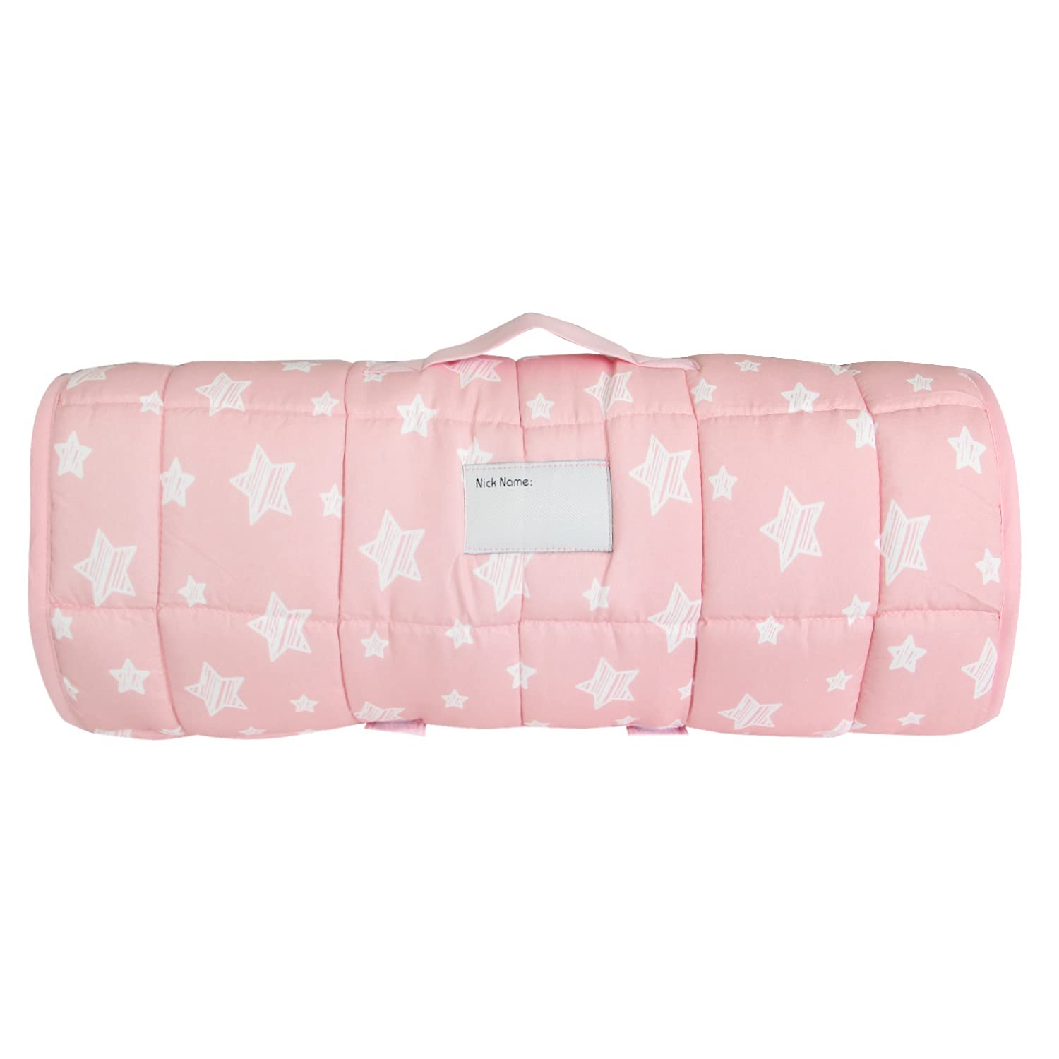 Mat Pink for Girls Kids Sleeping Mat and Fleece Blanket