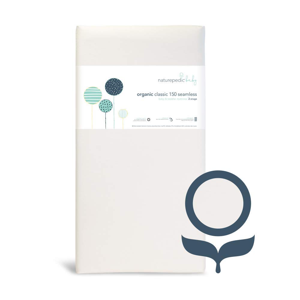 Organic Classic Crib Mattress, 2-Stage Natural Mattress with 150