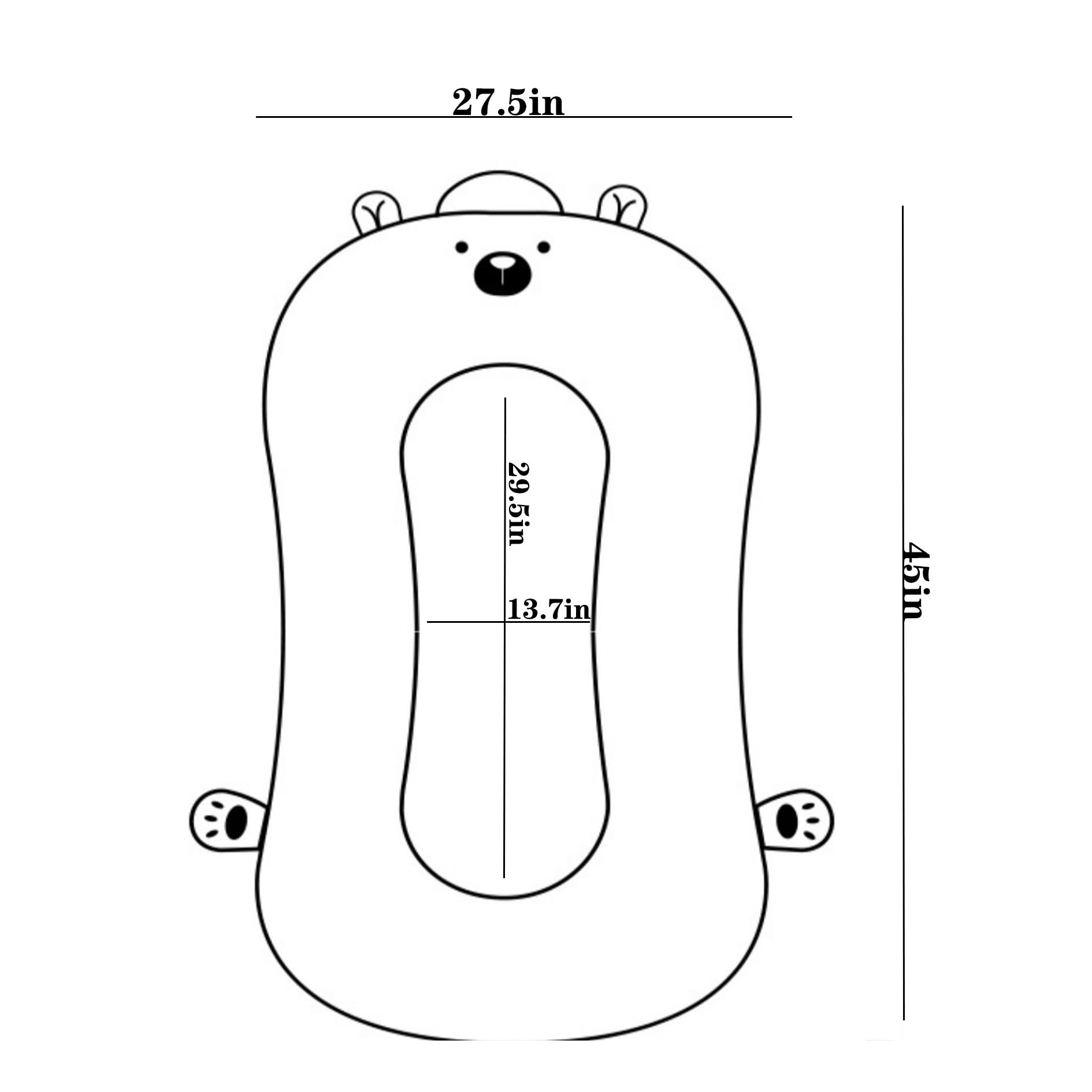 Foldable Double-Sided Baby Lounger Portable Newborn Bed