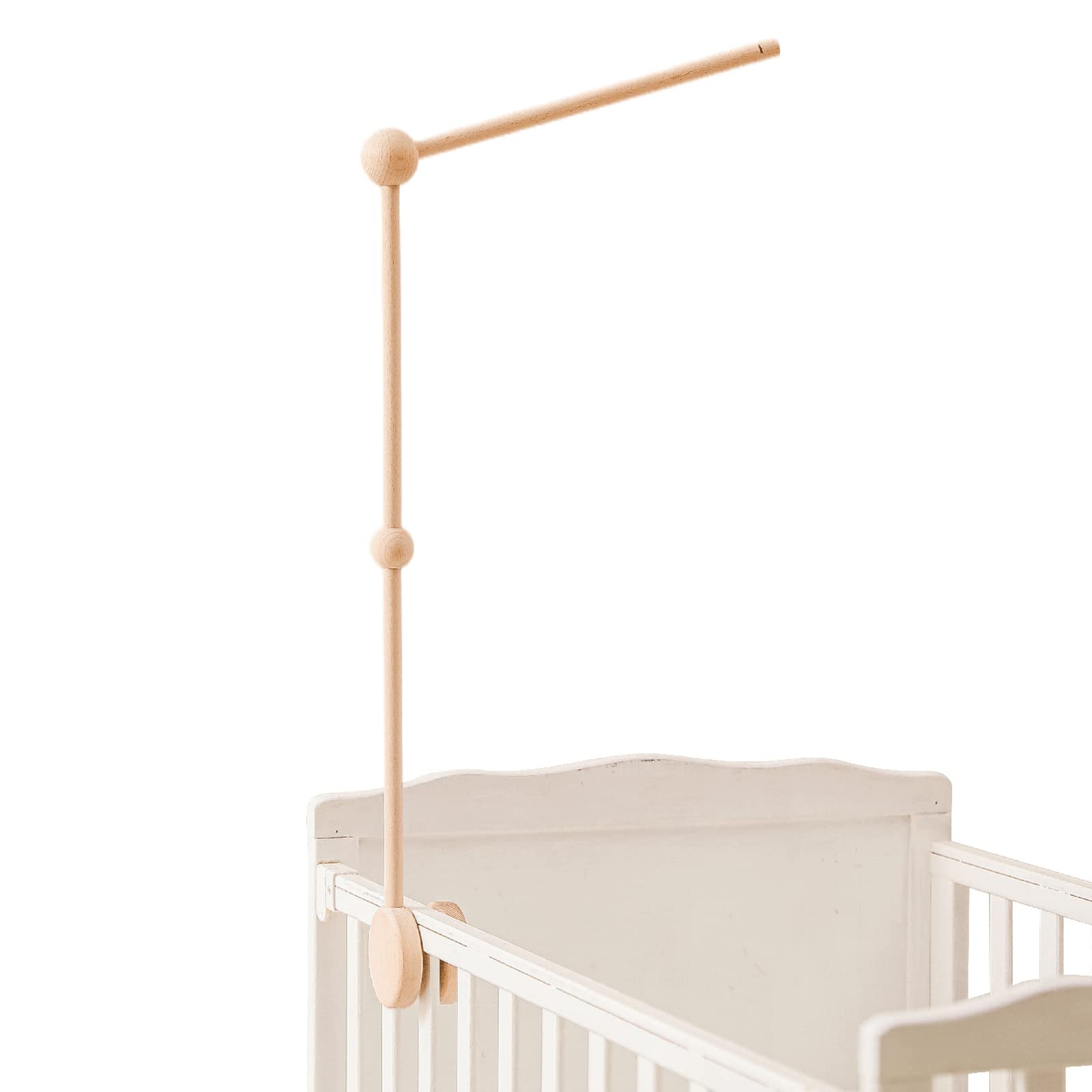 Arm,HBM Wooden Mobile Arm for Crib Mobile Hanger for Crib Baby Girl Nursery Decor