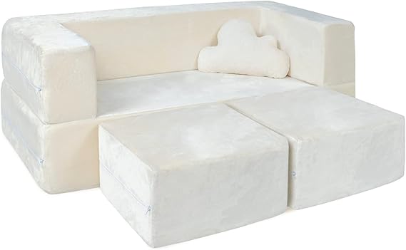 Couch - Modular Kids Sofa for Toddler and Baby Playroom/Bedroom