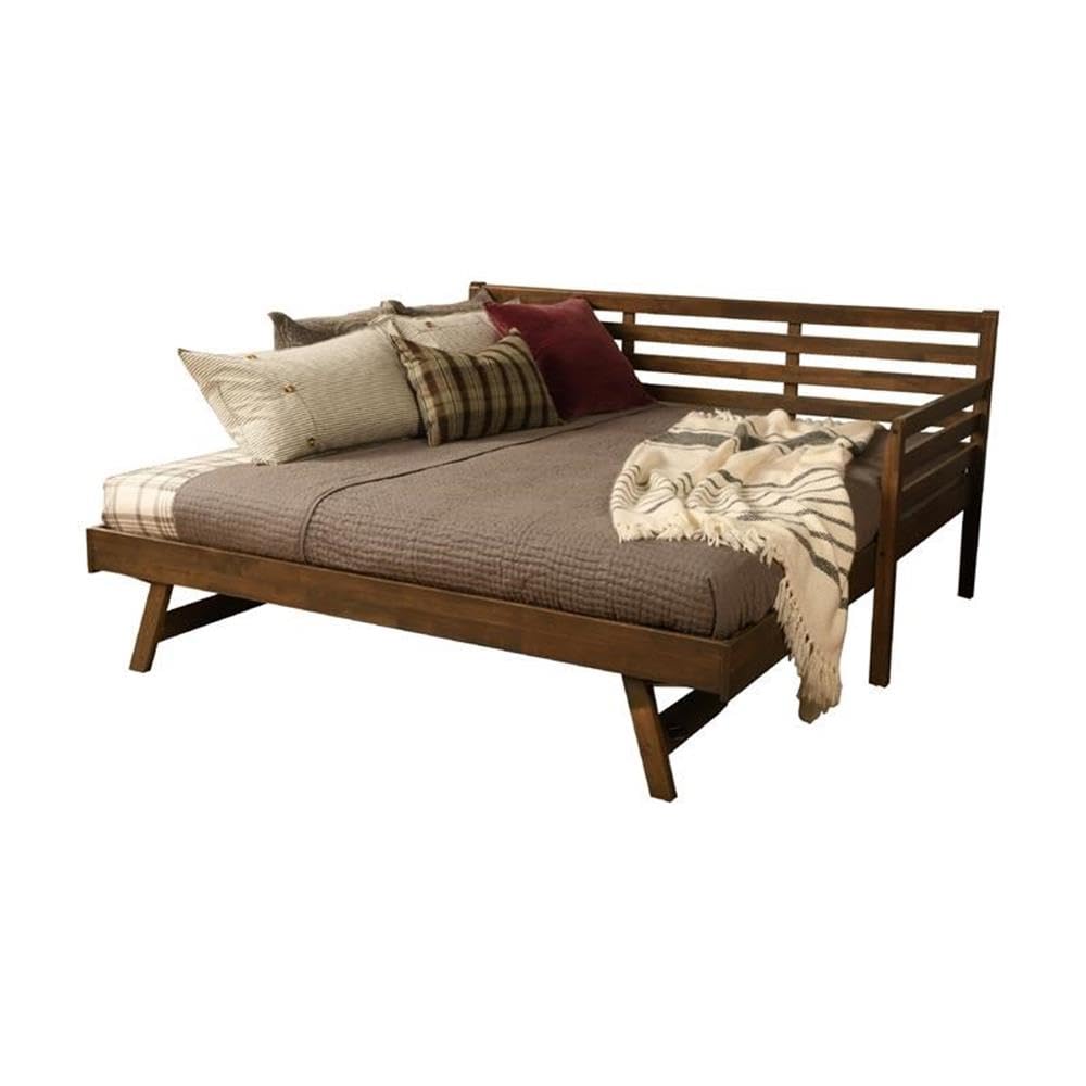 Twin to King Size Daybed with Pop Up Trundle in Wood