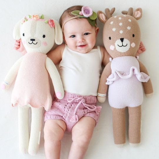 Charlotte The Dog Little 13" Hand-Knit Doll – 1 Doll = 10 Meals, Fair Trade, Heirloom Quality