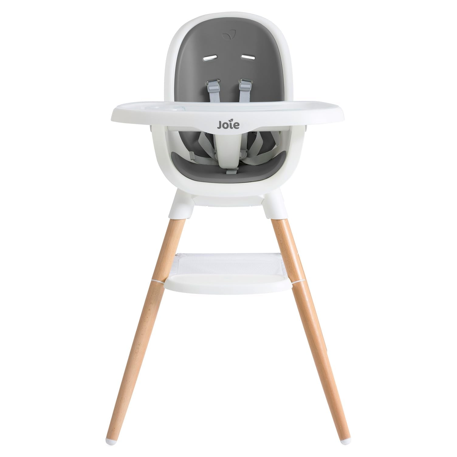 Multi-Mode Wooden High Chair with European Beech Wood and Convertible Design