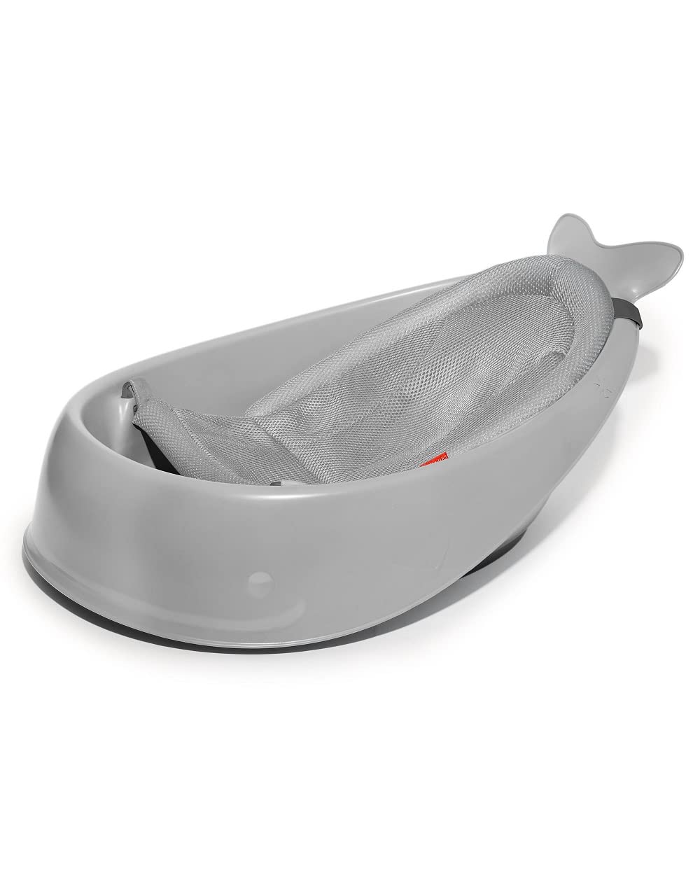 Infant Bath Tub 3-Stage Grow With Baby Smart Sling MOBY Bathtub Grey Age 0+
