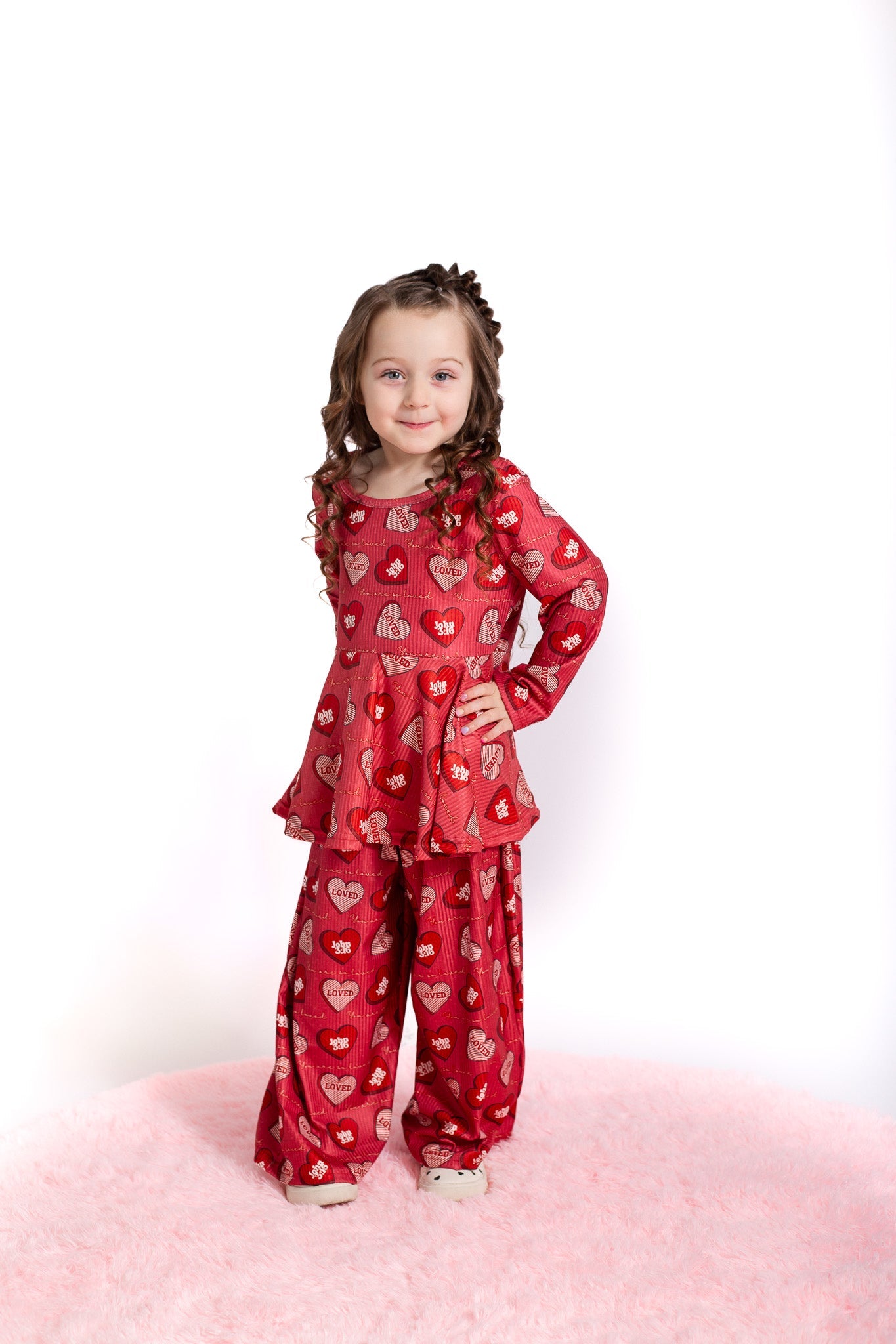 You are so loved ribbed lounge set
