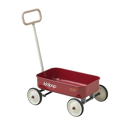PULA-Wild 2-in-1 Kids' Pull-Along Wagon Toddlers Push Walker for 2.5-8 Adjustable