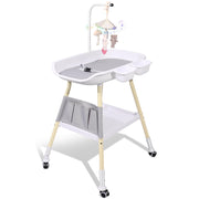 Baby Changing Table, Adjustable Height Diaper Changing Station