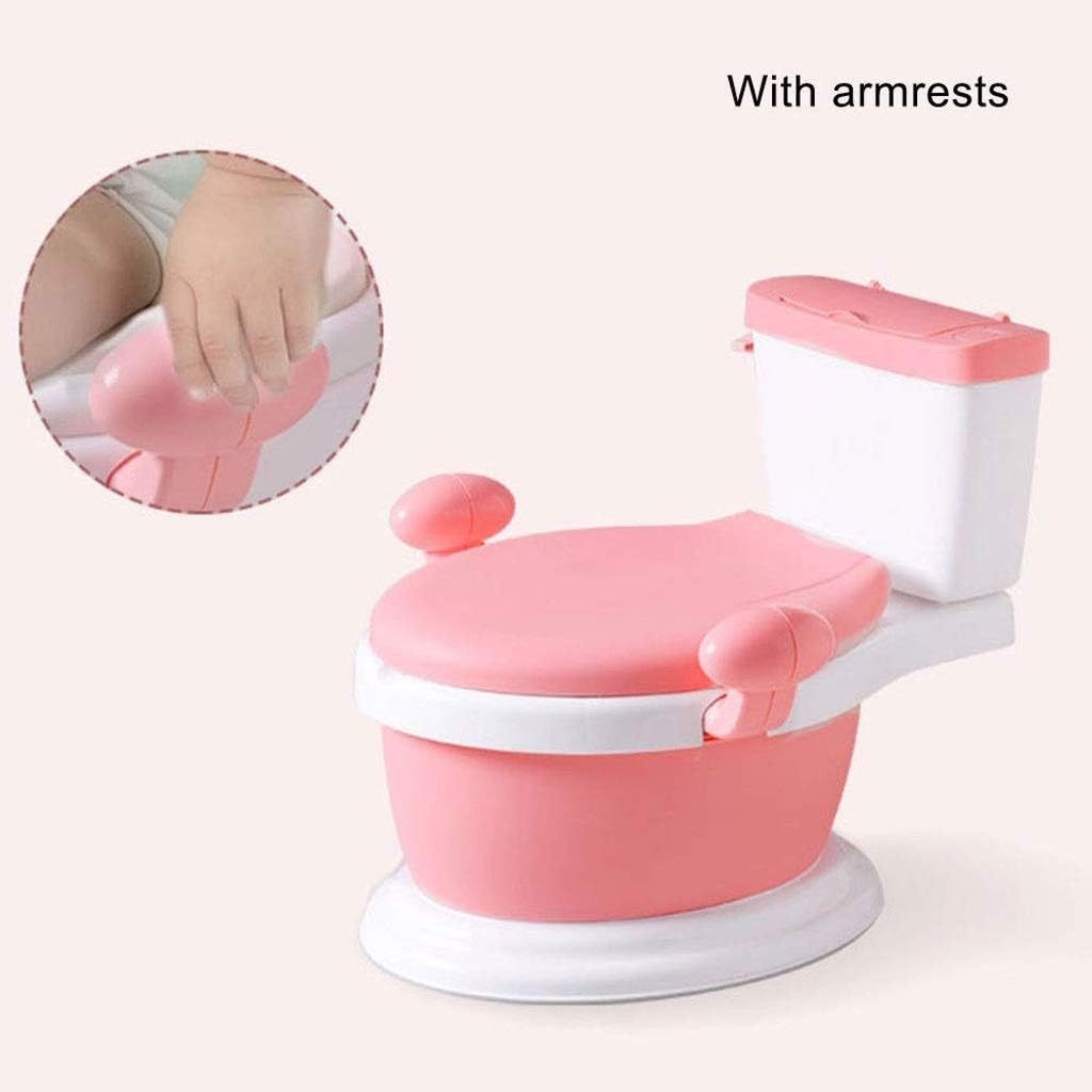 MWUCAIXIA Children's Simulation Toilet Realistic Potty Training Toilet Looks and Feels Like an Adult Toilet Easy to Empty and Clean