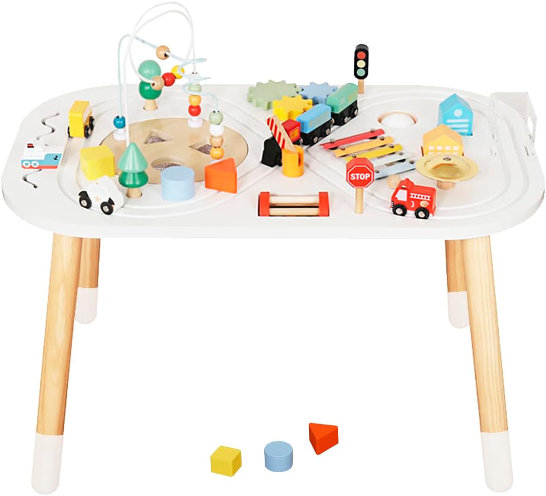us Baby Activity Cubes for Kids,Toddler Activity Cubes&Activity Center Table