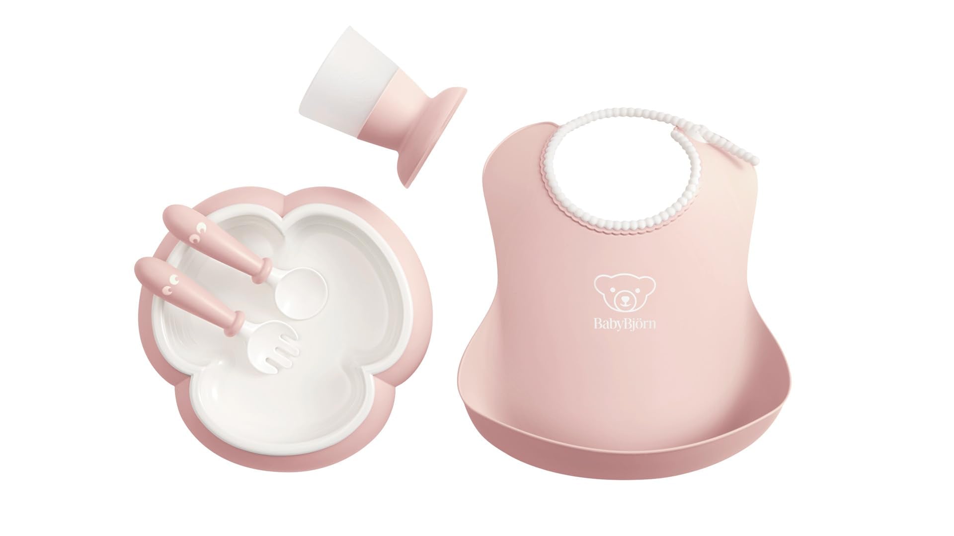 Baby Dinner Set, 5 pcs, Powder pink Includes Baby Plate