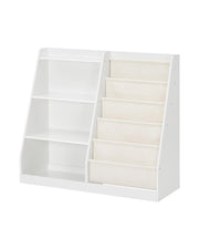 35.4" Kids Bookshelf and Toy Storage, 6 Layer Fabric Toddler Bookshelf
