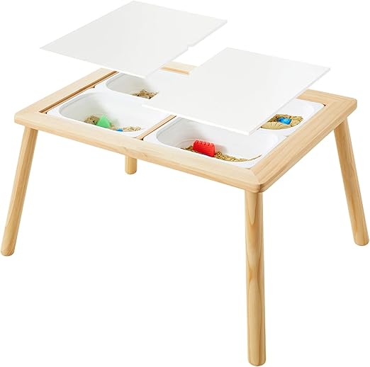 Sensory Table for Toddlers, Indoor Table with Storage Bins