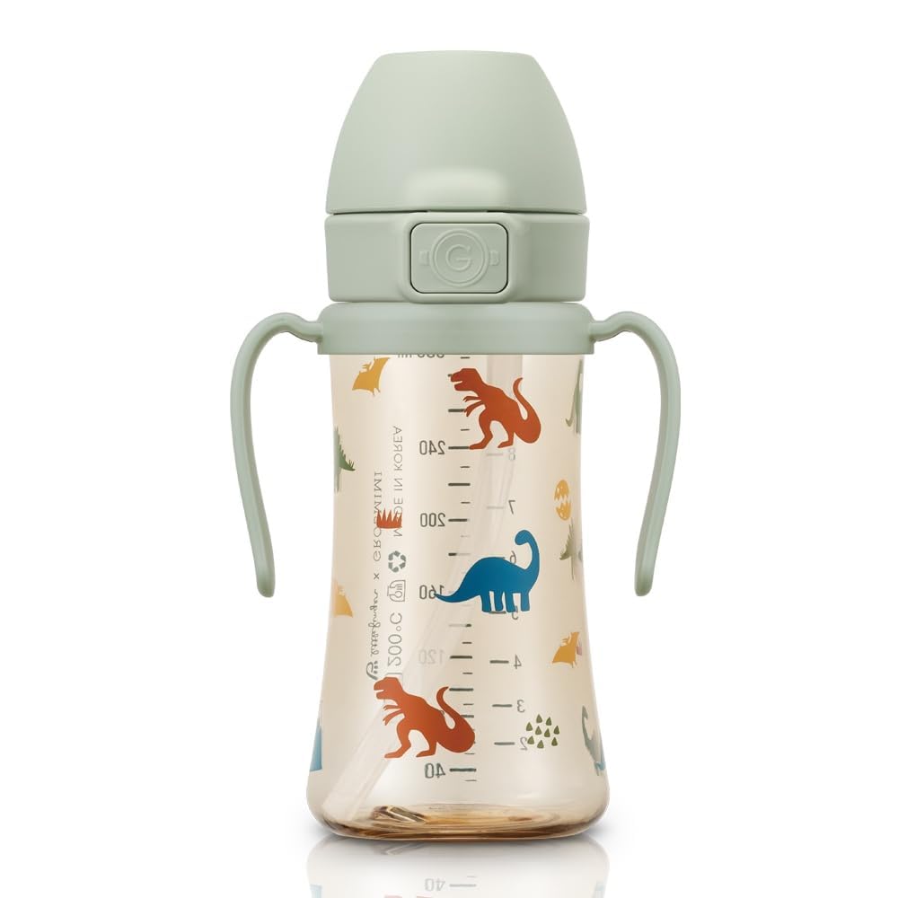 Flip Top Spill Proof Sippy Cup, PPSU, BPA Free, 10 oz, Stage 2 Straw