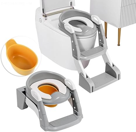 3 in 1 Toddler Potty Training Seat Chair with Ladder and Basin for Boys and Girls