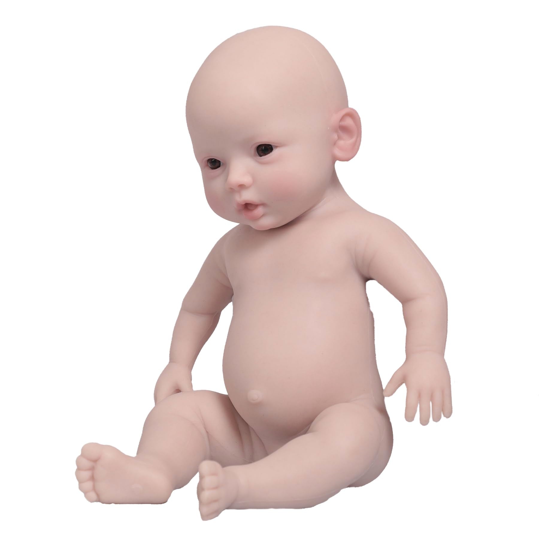 18.5 Inch Silicone Reborn Doll Full Body Silicone Newborn Baby Real Reborn Baby Doll