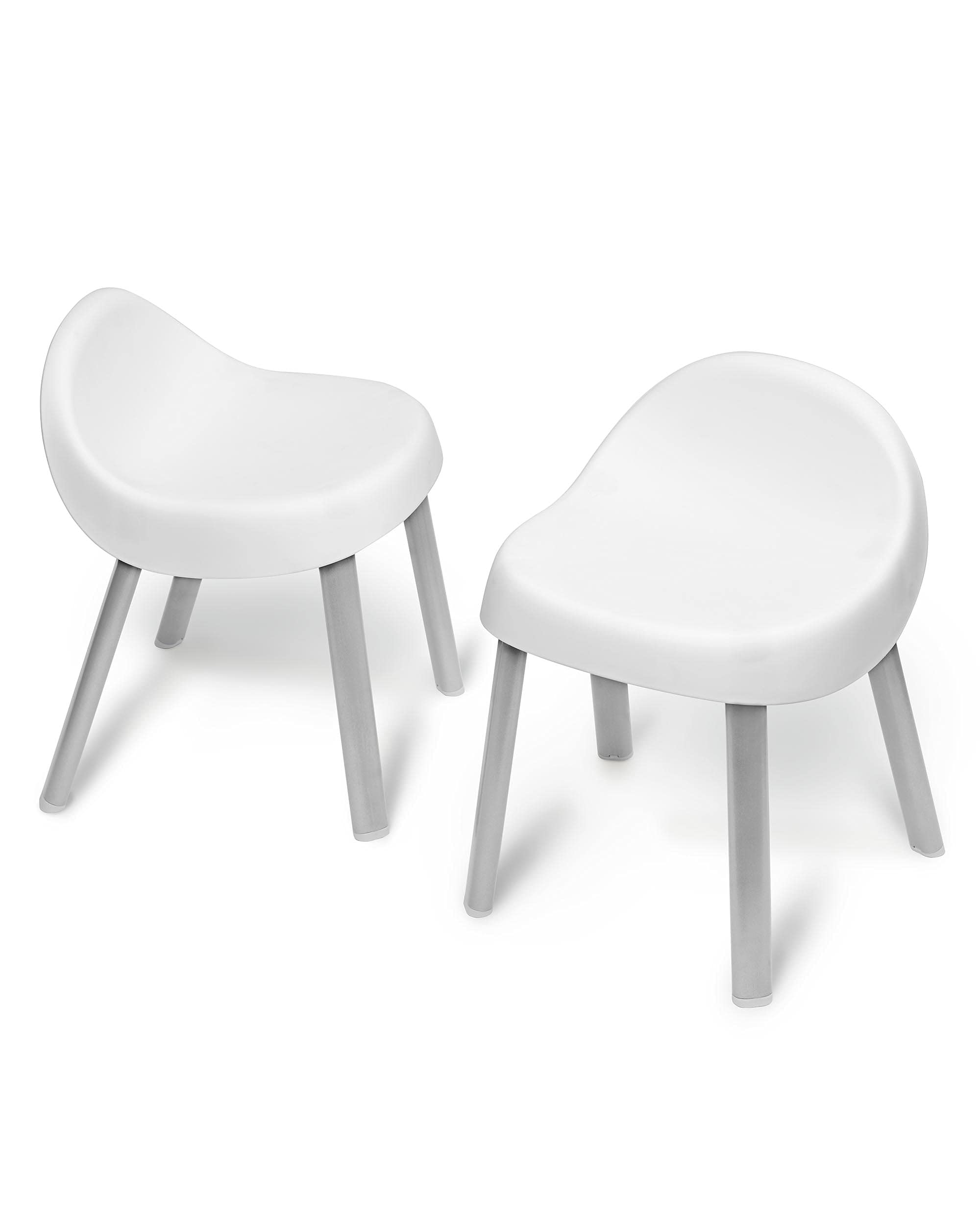 Activity Chairs, Set of 2, Metal, White