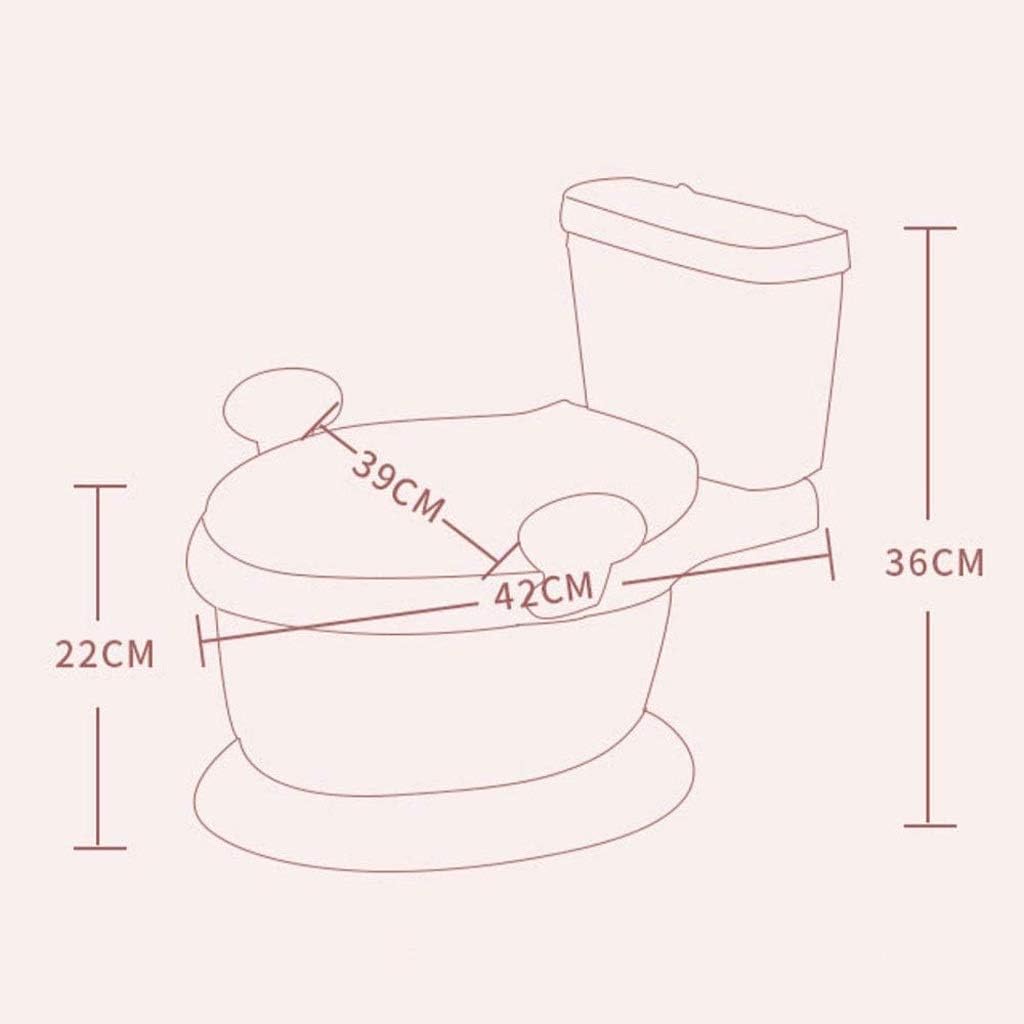 MWUCAIXIA Children's Simulation Toilet Realistic Potty Training Toilet Looks and Feels Like an Adult Toilet Easy to Empty and Clean