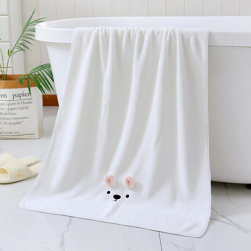 3-Pack Toddler Bath Towel Large 57x27 Inch | Hooded Kids