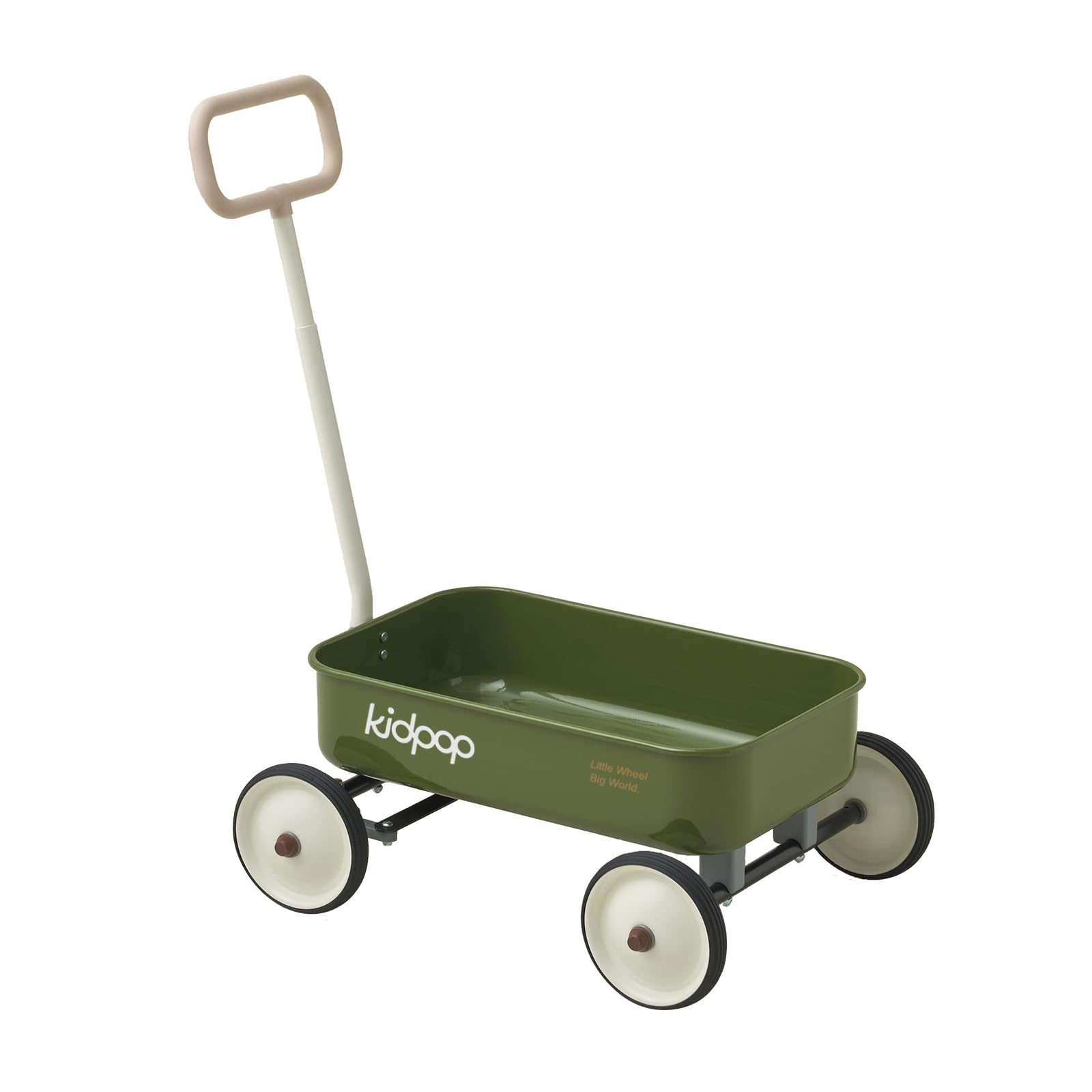 PULA-Wild 2-in-1 Kids' Pull-Along Wagon Toddlers Push Walker for 2.5-8 Adjustable