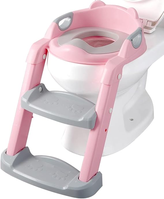 Seat with Ladder Adjustable Height Toilet Training Seat, Lightweight