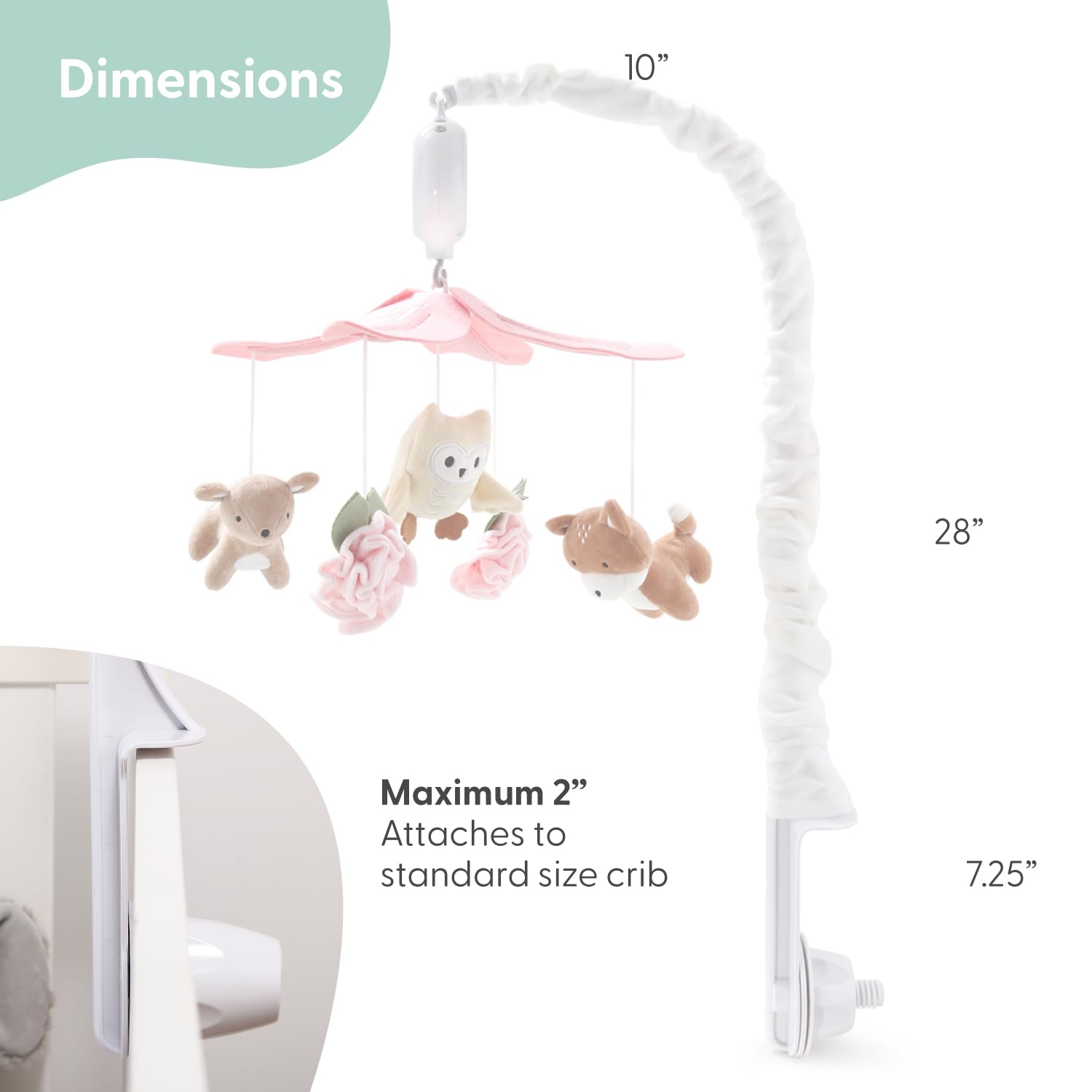 Forest Musical Crib Mobile with 12 Lullabies