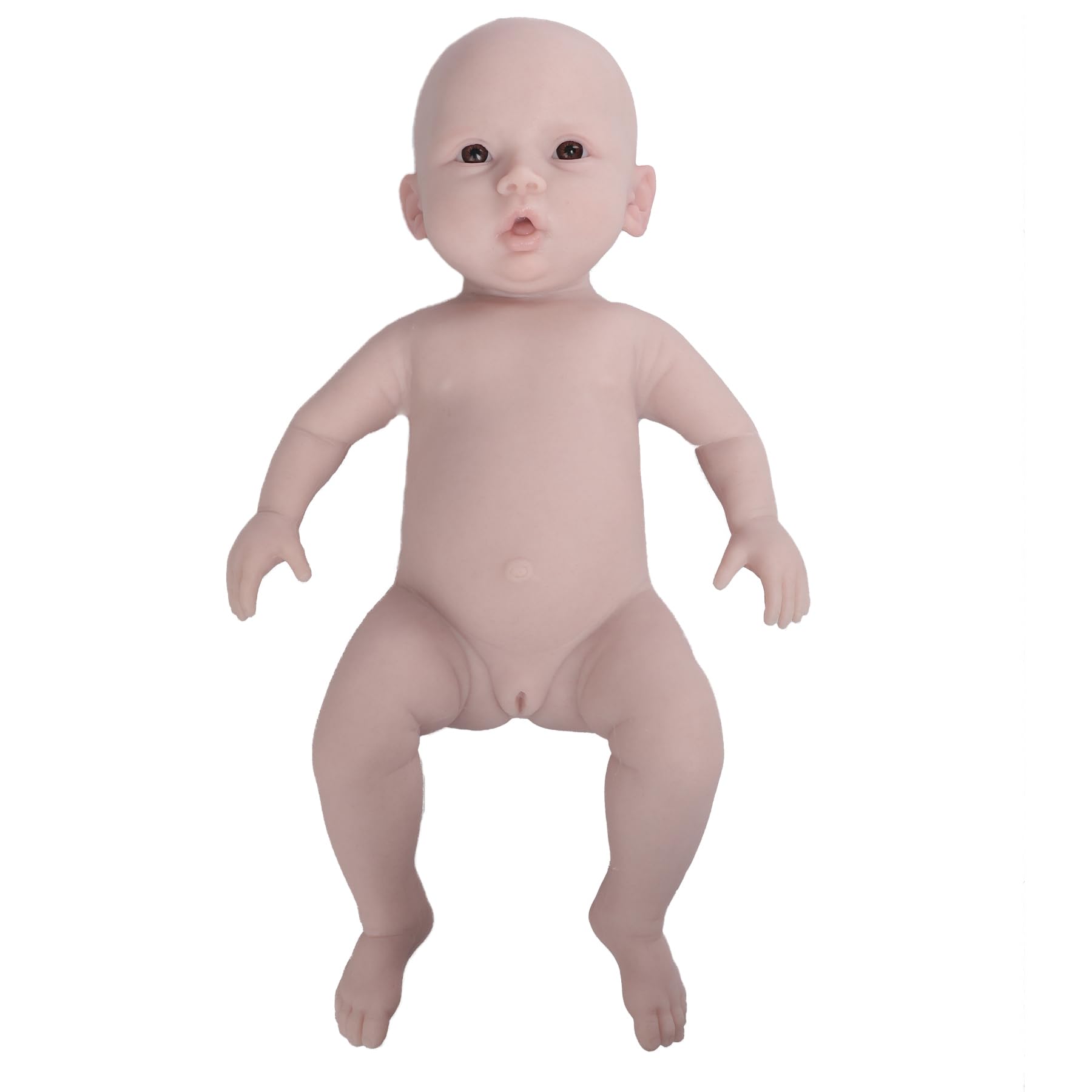 18.5 Inch Silicone Reborn Doll Full Body Silicone Newborn Baby Real Reborn Baby Doll