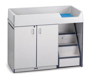 Diaper Changer with Stairs and Storage - Right Side Access