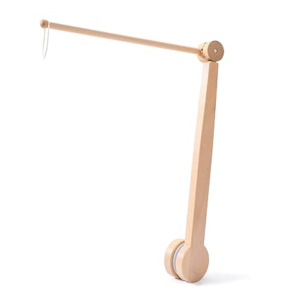 Arm,HBM Wooden Mobile Arm for Crib Mobile Hanger for Crib Baby Girl Nursery Decor