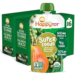 Organics Stage 4 Baby Food Pouches, Gluten Free, Vegan Snack